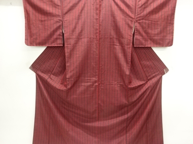 JAPANESE KIMONO / TSUMUGI / WOVEN STRIPE 